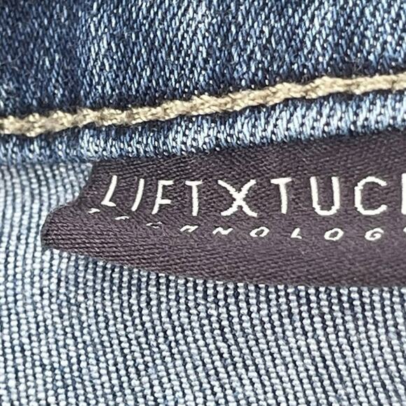 NYDJ Sheri Slim Ankle Cropped Medium Wash Raw Hem Summer Jeans Size 0 - Picture 10 of 12